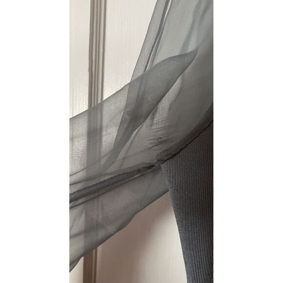 Azzaro‎ Paris Small Knee Length Mother Of The Bride Event Party Dress Sheer Arms - Picture 5 of 6